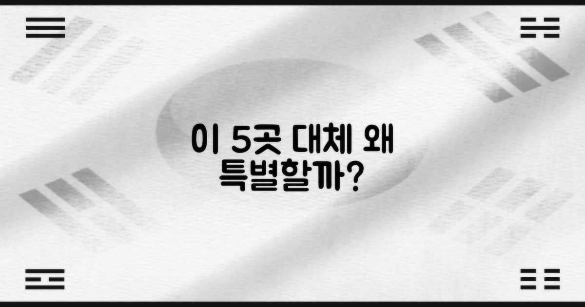 이 5곳, 왜 특별할까?