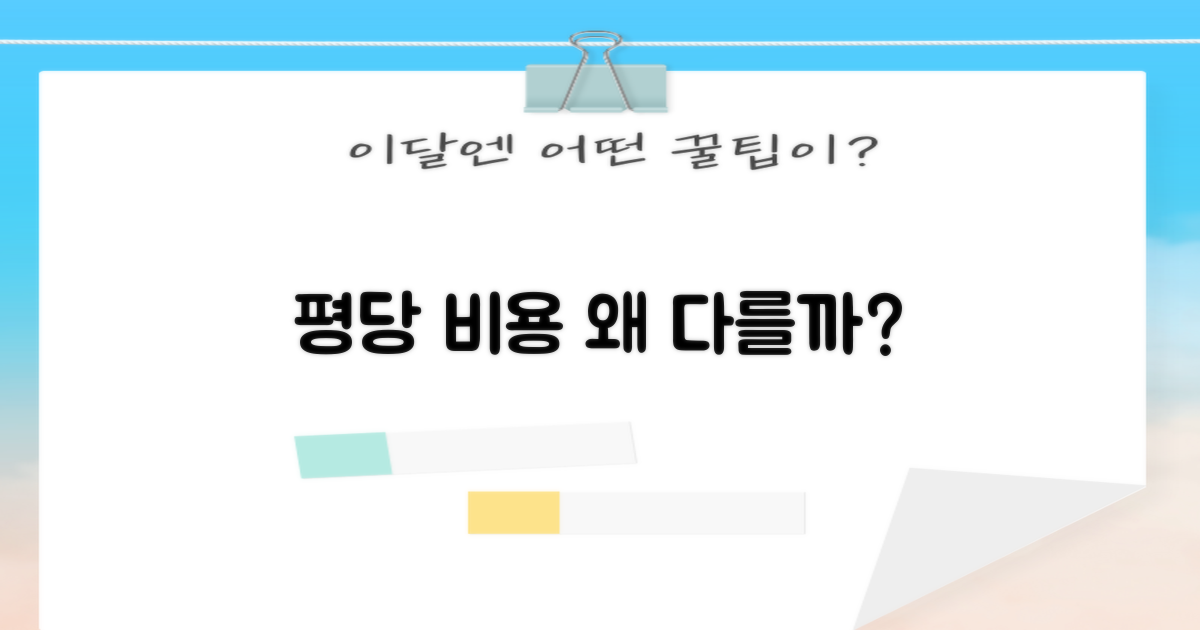 평당 비용, 어떻게 달라질까?