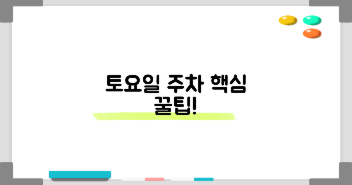 토요일 주차 정보