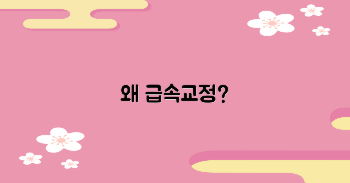 왜 급속 교정일까?