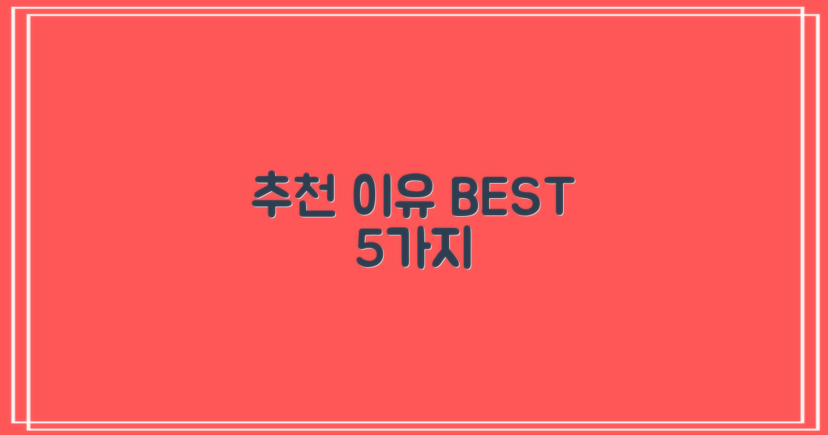 5가지 추천 이유