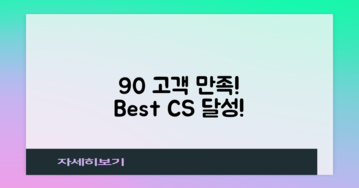 고객 만족도 90%