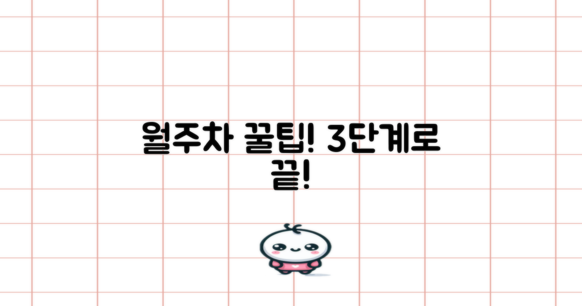 월주차 꿀팁 3단계 성공법