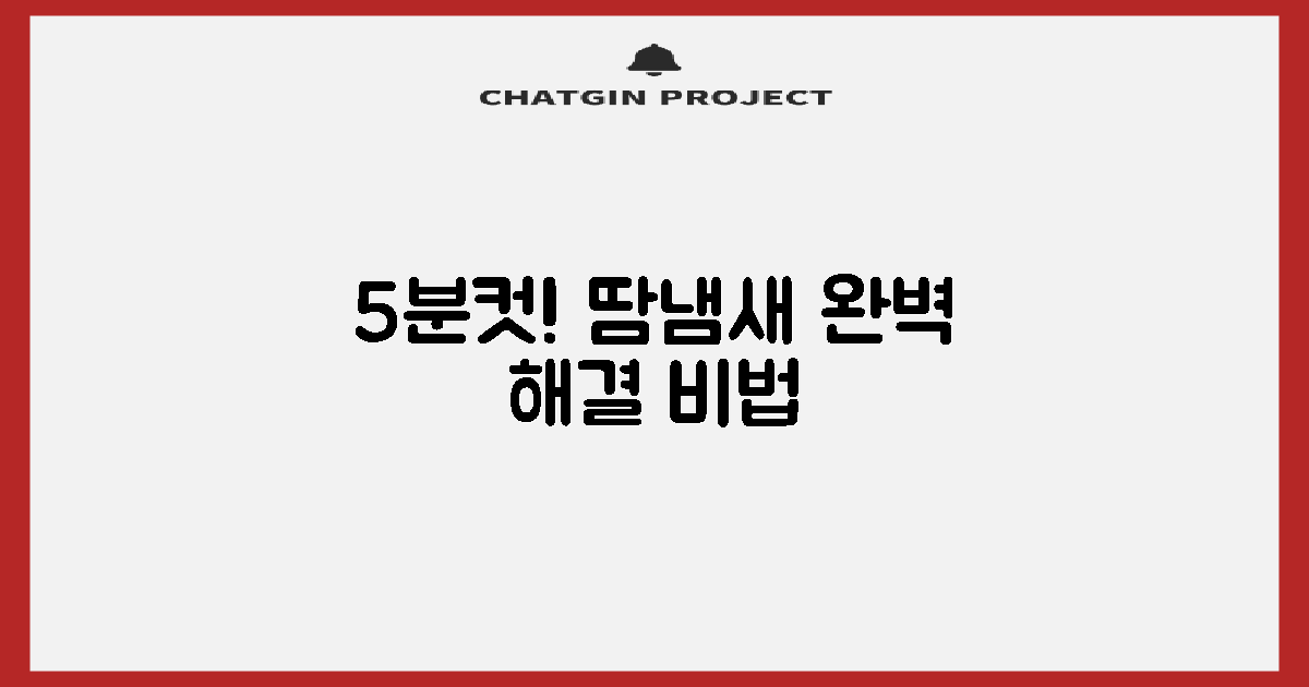 5분만에 땀냄새 잡는 비법