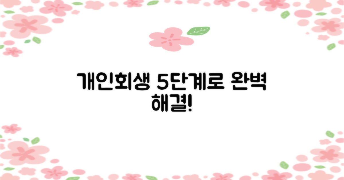 5단계 개인회생 절차