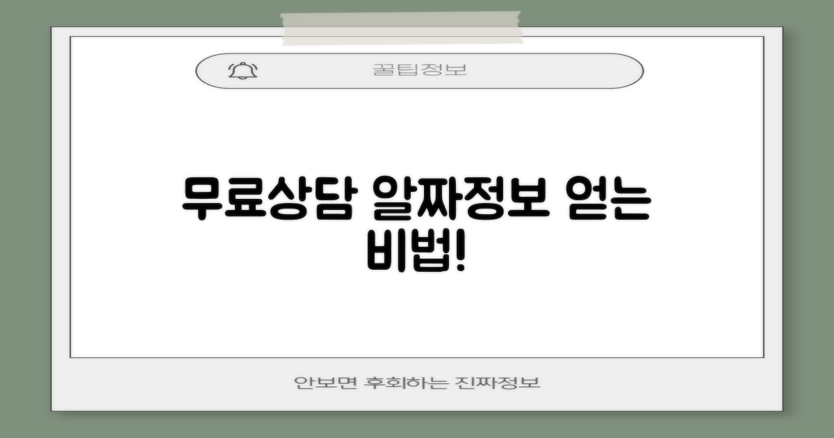 무료상담, 무엇을 얻을까?