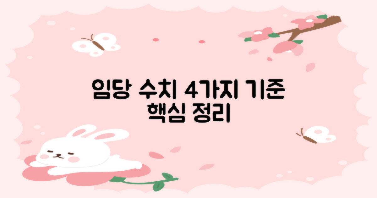 임당 수치 4가지 핵심 기준